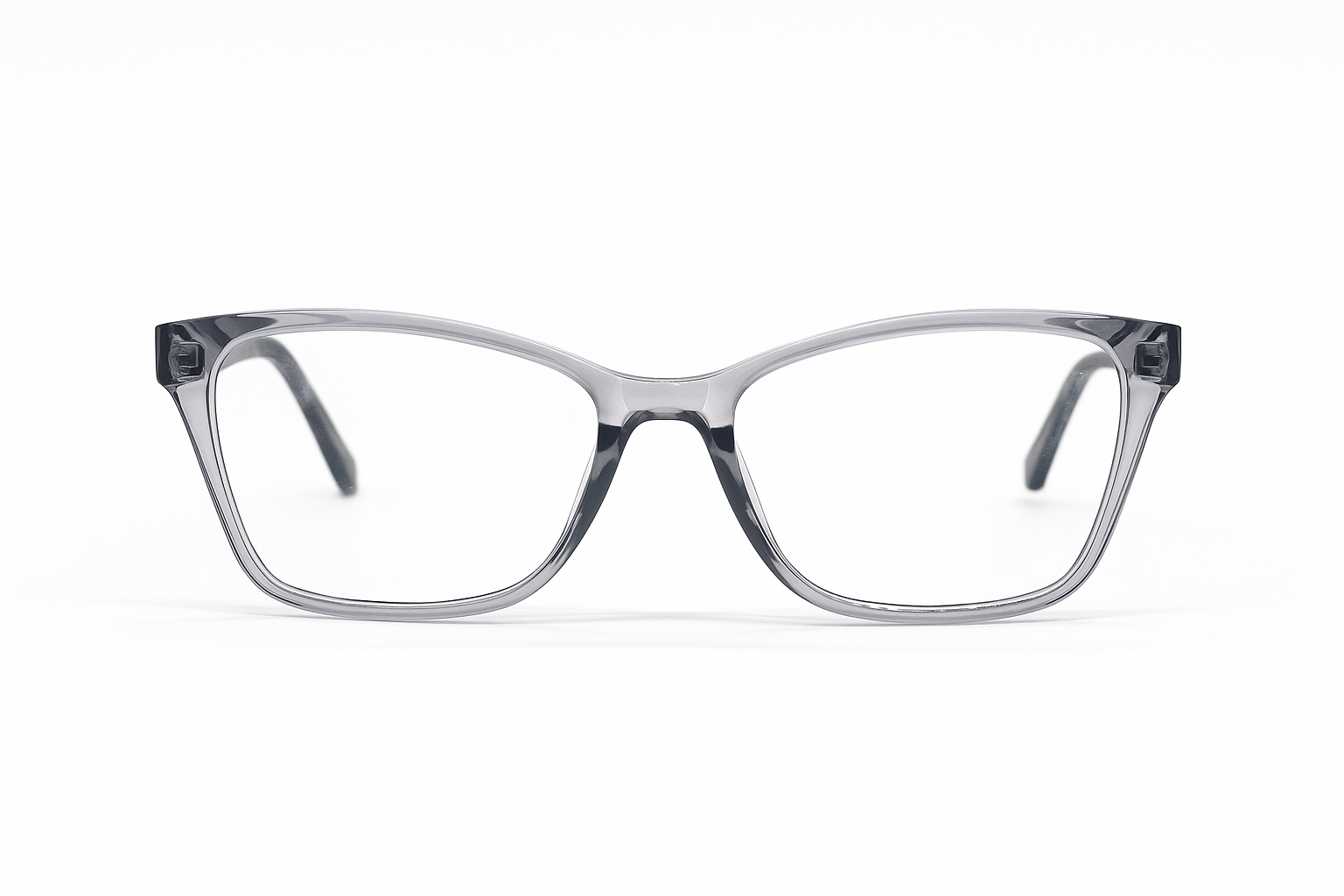 Lentes ópticos gris translúcido marmoleados unisex modelo Silvanus, de forma rectangular y estilo minimalista.